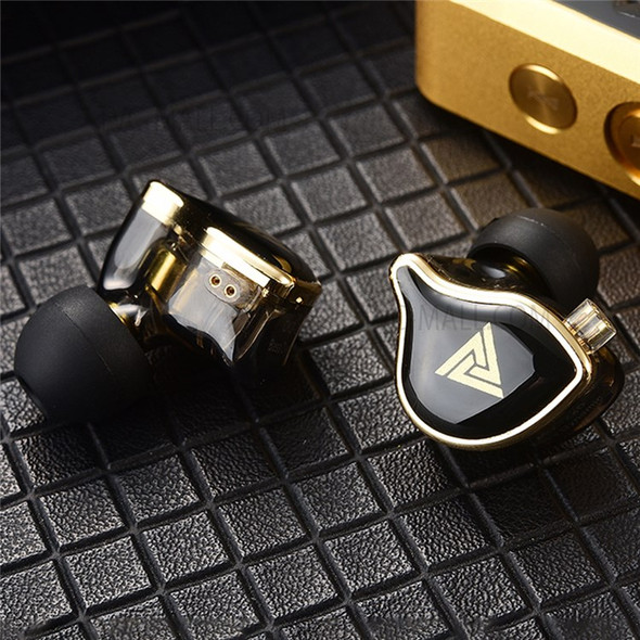 QKZ ZXD (Standard Version) Metal In-ear Earphone 3.5mm Wired Ergonomic Sports Music Game Headset - Black