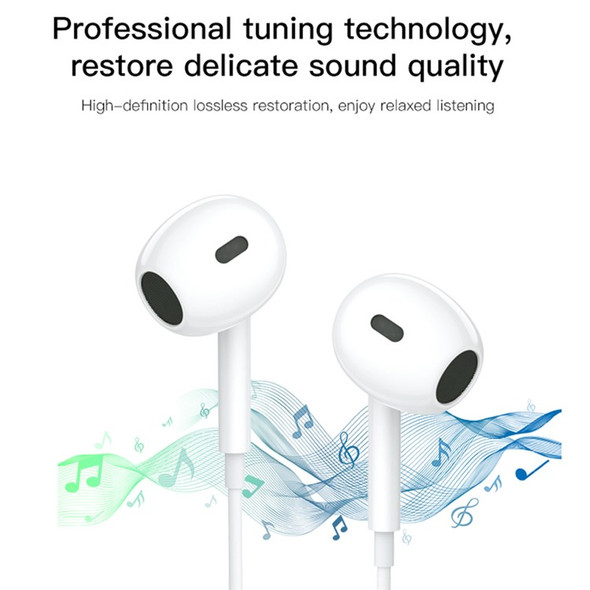 YESIDO YH38 for Huawei Wired Earphone Type-C Port Mobile Phone Wire Control Music Headset