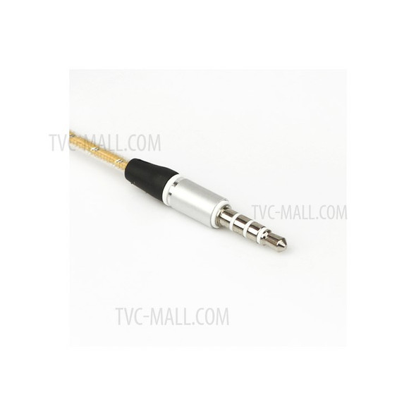 3.5mm Male to Male Stereo Audio Cable, Length: 115cm - Yellow