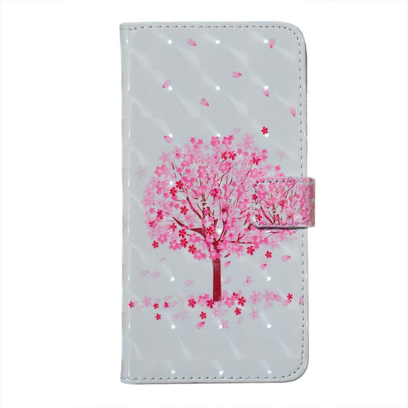 Pink Tree Pattern 3D Horizontal Flip Leather Case for Huawei P30 Lite, with Holder & Card Slots & Photo Frame & Wallet