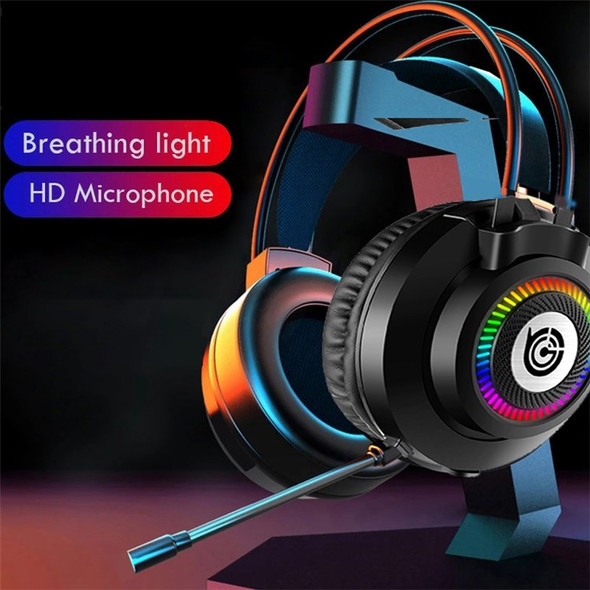 GT9 RGB Light Design Head-mounted Wired Stereo Sound E-sports Headphone Computer Gaming Headset with Adjustable Angle Mic