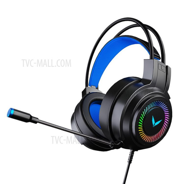 G60 Gaming Headset Stereo 7.1 Sound Effect Gaming Headphones with Mic & LED Light for PC PS4 PS5 - Black