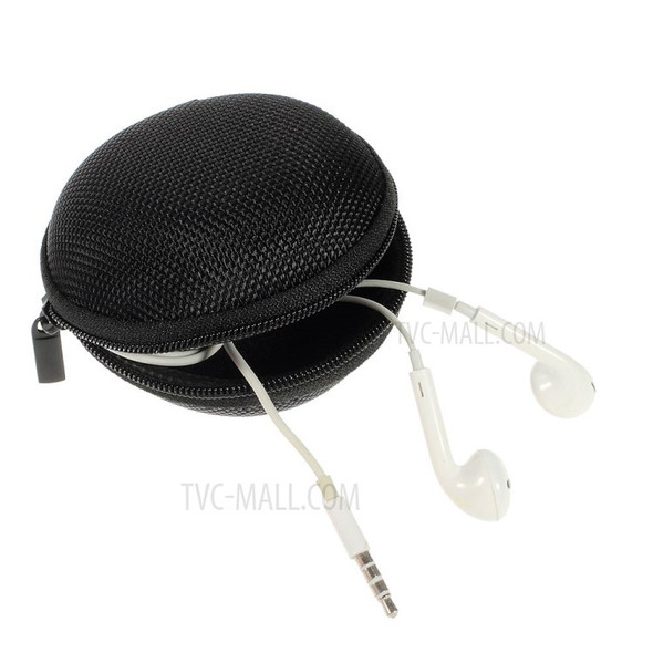 Portable Earphone Headphone Earbud Carrying Storage Bag Pouch - Black