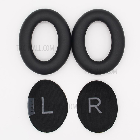 1 Pair Replacement Protein Leather Earpads Ear Cushions Ear Pads for Bose 700/NC700 Bluetooth Headphone - Black