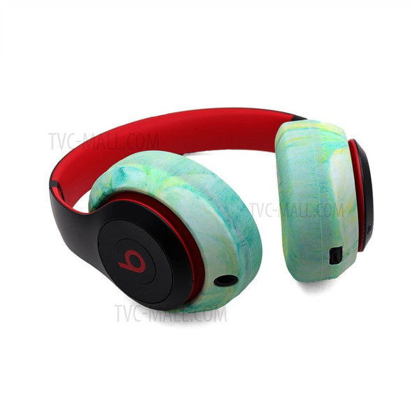 1 Pair Stylish Silicone Cushion Bluetooth Headphone Protective Cover Ear Pads for Beats Studio3 Wireless - Green
