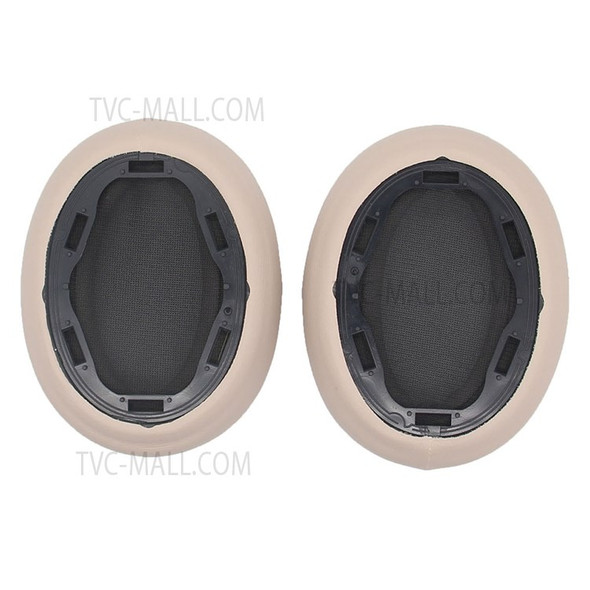 JZF-369 Headset Ear Cushions for Sony WH-H910N Replacement Ear Pads Cover 1Pair Protein Leather Headphones Ear Cups - Beige