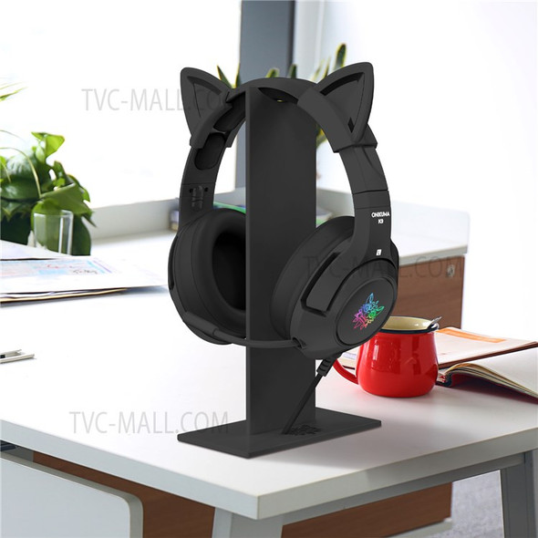 ONIKUMA ST-1 Computer Gaming Headset Display Stand Detachable Headphones Holder Headset Desktop Bracket - Black