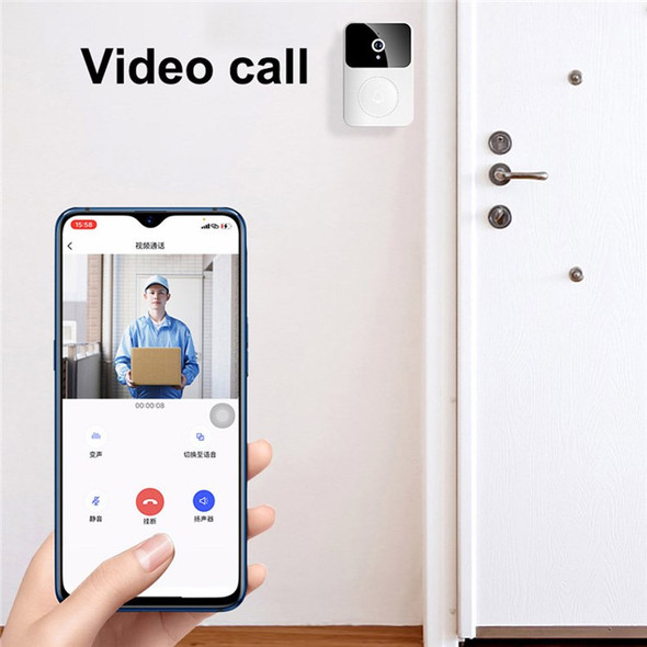 X9 Smart Doorbell Supports Video Call Variable Sound Rechargeable Security Video Doorbell for Home