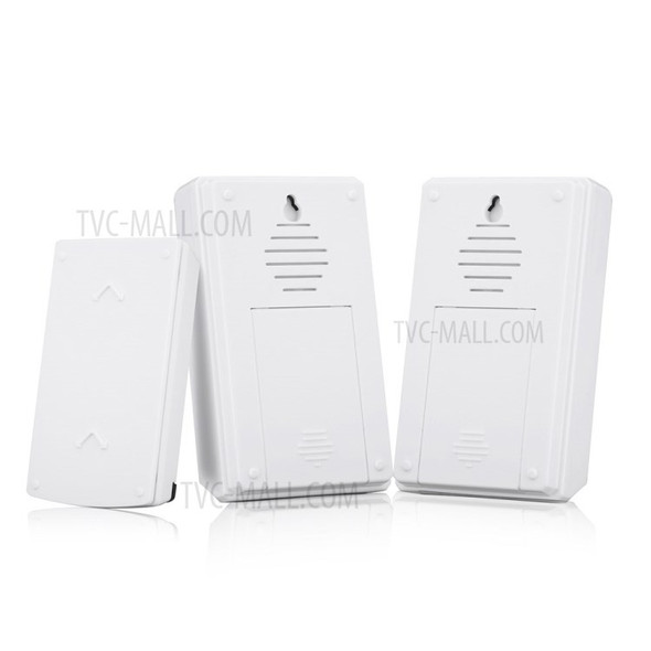 FORECUM 5F Weatherproof Smart Home Wireless Doorbell 2 Receiver & 1 Emitter - Cloud Pattern