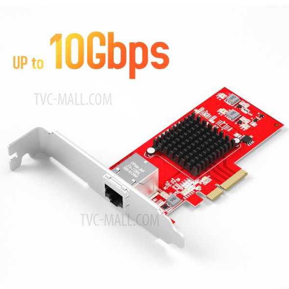EDUP EP-9638 10Gbps Ethernet PCI-E Card 10G AQC107 Chip Network Card RJ45 Network Port Adapter