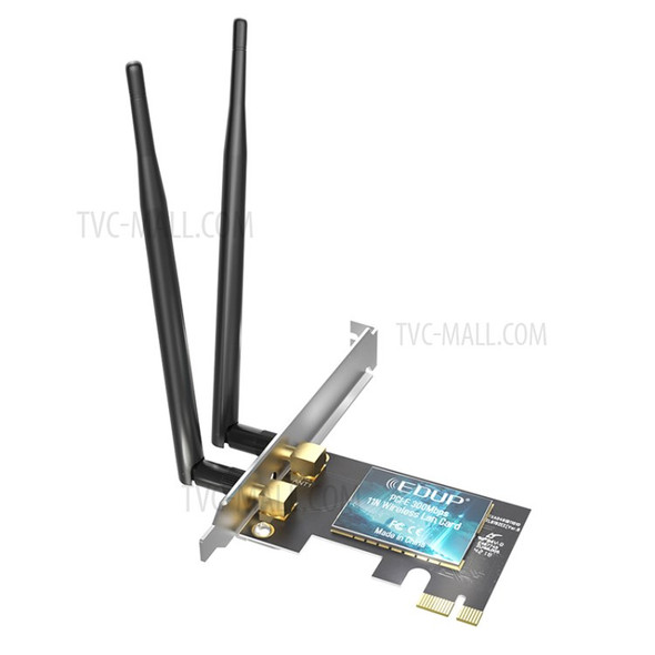 EDUP EP-9626 Wireless Network Adapter 300Mbps 2.4GHz PCI-E Computer WiFi Network Card