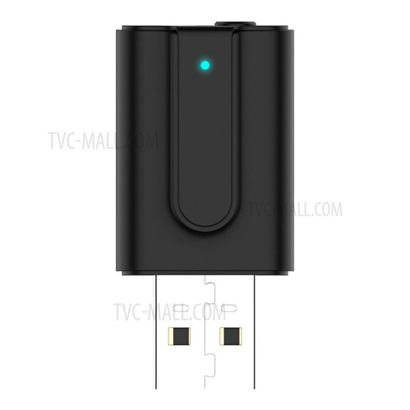 2 in 1 Bluetooth 5.0 Transmitter TV Receiver 3.5mm Aux Audio USB Wireless Adapter for Car PC