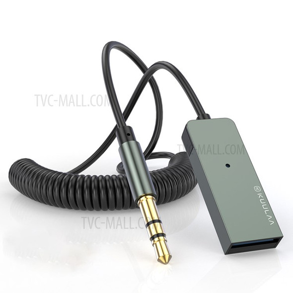 KUULAA KL-YP05 Bluetooth 5.0 Adapter Hands-Free Car Kits AUX Audio 3.5mm Jack Music Wireless Receiver