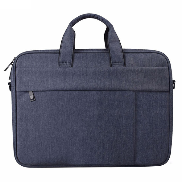 DJ03 Waterproof Anti-scratch Anti-theft One-shoulder Handbag for 15.6 inch Laptops, with Suitcase Belt(Navy Blue)