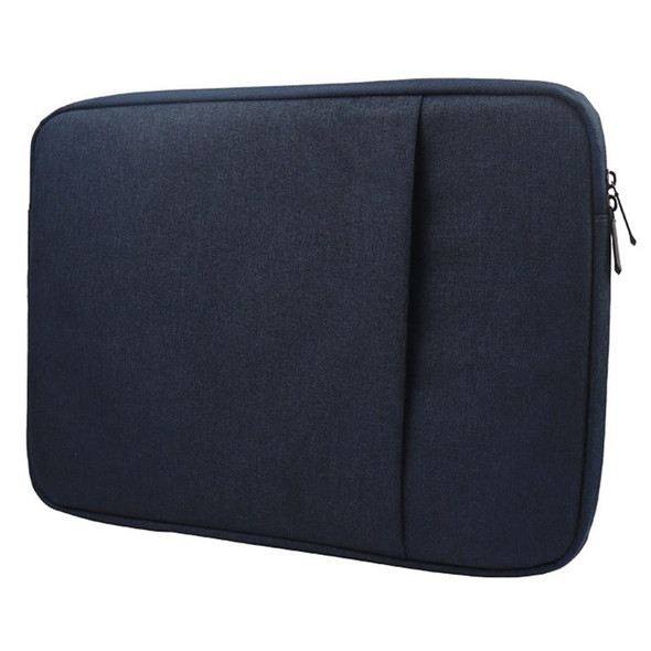 YOLINO QY-C016 Waterproof Carry Case for 13-inch Laptops Portable Sleeve Bag Anti-Scratch Zippered Bag with Outer Pouch - Navy Blue