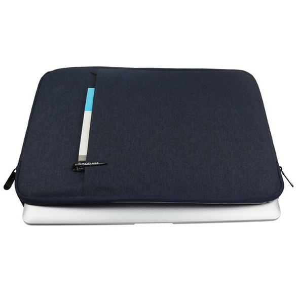 YOLINO QY-C016 Anti-Scratch Sleeve Bag Portable Carry Case with Outer Pouch for 11-inch Tablets Waterproof Storage Bag - Navy Blue