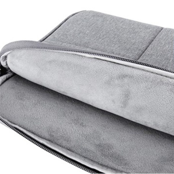 YOLINO QY-C015 15'' Laptop Storage Bag Large Multifunction Simple Style Notebook Computer Sleeve Handbag with Hiding Handle Strap Design - Grey