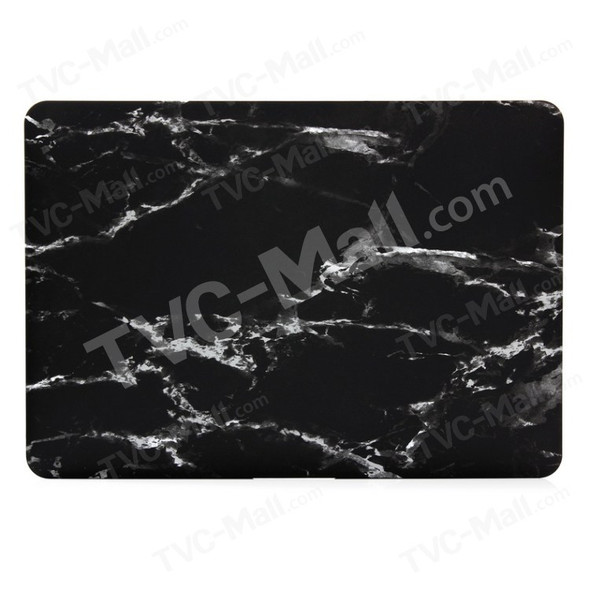 Marble Pattern Hard Case for MacBook Air 11.6-inch - White / Black