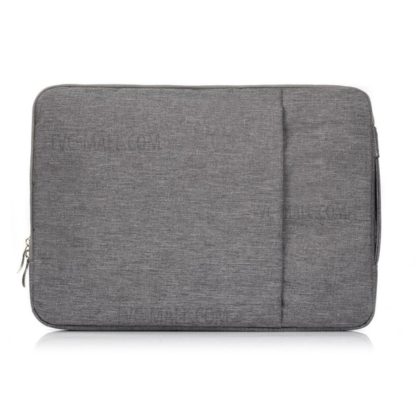 Jeans Cloth Fashionable 15.4-inch Notebook Bag Pouch Cover with Handle - Grey