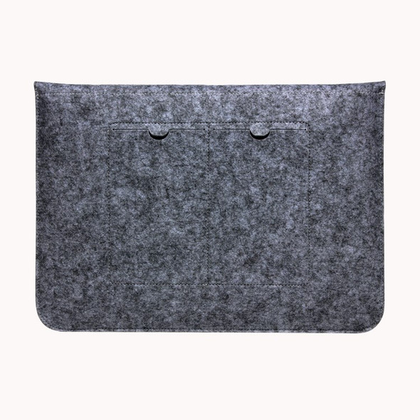 13.3-inch Felt Laptop Sleeve Bag Cover Well Managing Notebook Bag for Macbook Air/Pro 13.3 Inch etc. - Black