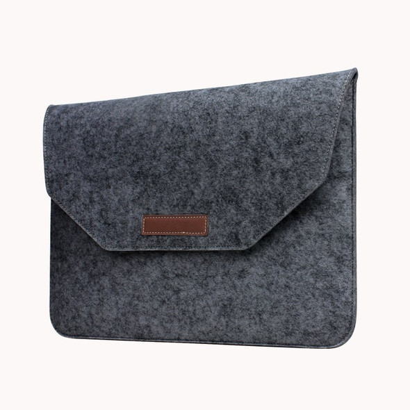 13.3-inch Felt Laptop Sleeve Bag Cover Well Managing Notebook Bag for Macbook Air/Pro 13.3 Inch etc. - Black
