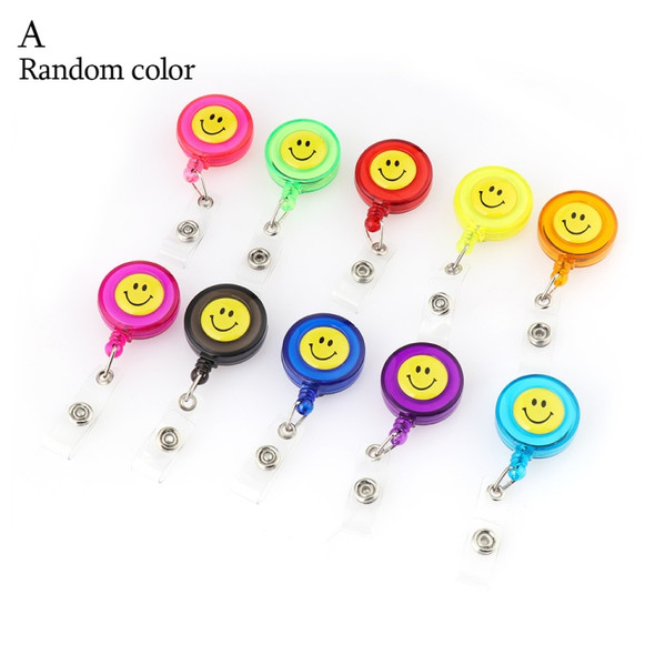 10 PCS Retractable Reel Badge Lanyard Tag Key Card Belt Clips, Random Color