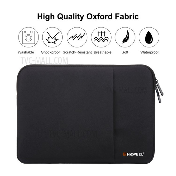 HAWEEL Splash-proof Shockproof Oxford Protective Pouch 3-Layer Laptop Case for 11-inch Tablet/Laptop - Black