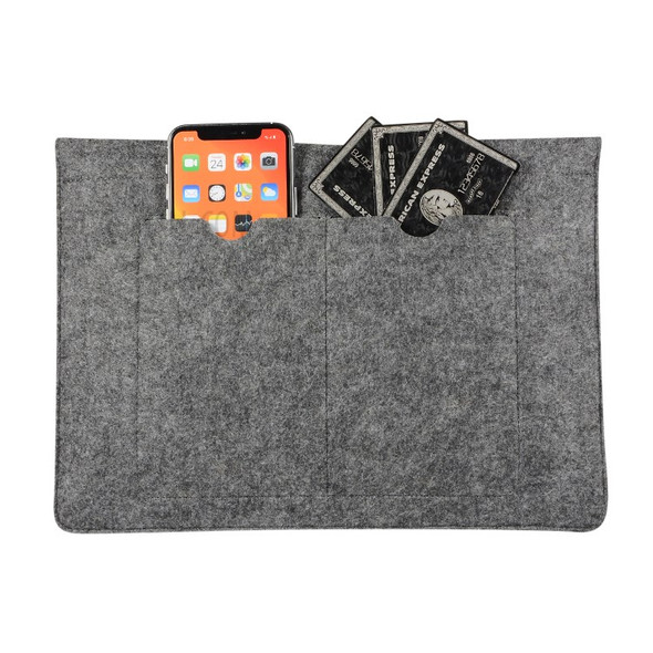 Felt Laptop Bag Sleeve Case for Macbook Air 13 Inch etc. - Black