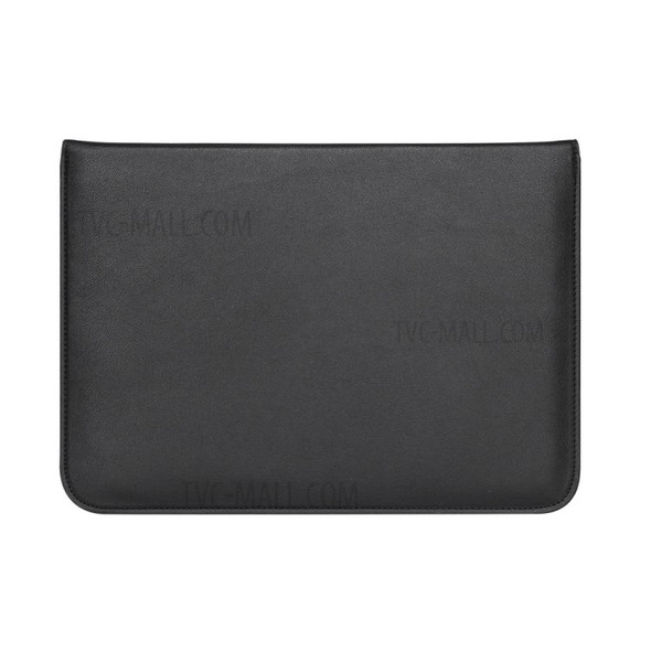 Business Envelope Style Leather Sleeve Bag for Macbook Pro 15.4 inch with Retina Display - Black