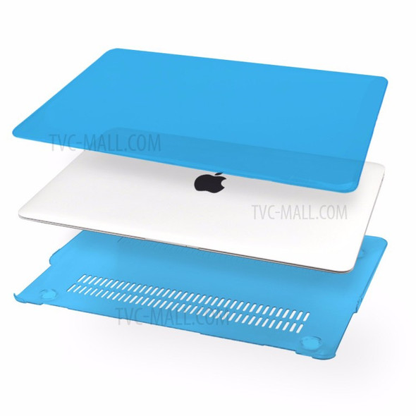 HAT PRINCE Hard Clear Case + US Version TPU Keyboard Protector for Macbook Pro 13-inch 2016 with Touch Bar (A1706) - Blue