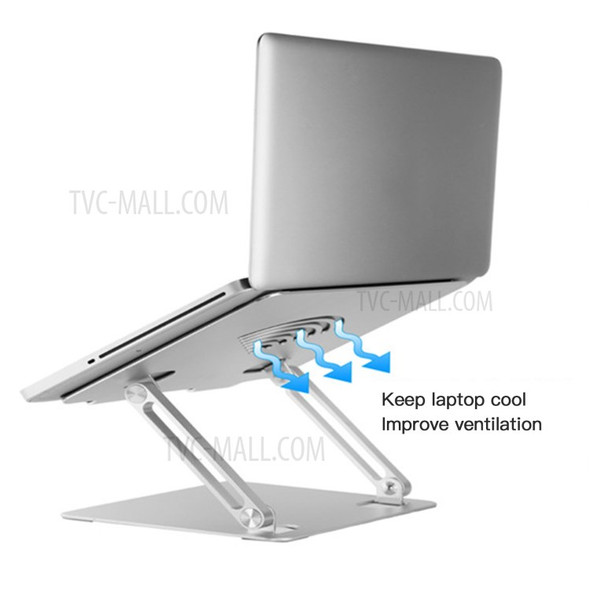 Portable Aluminum Alloy Laptop Stand Folding Notebook Riser Holder with Adjustable Angle
