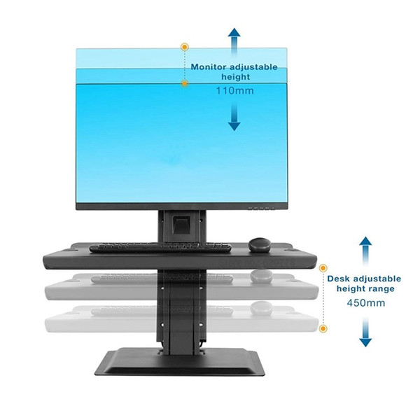 NORTH BAYOU S80 22-32 inch Computer Monitor Lifting Stand Ergonomic Desktop Riser Bracket