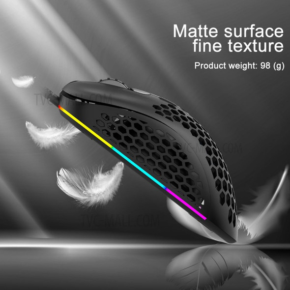 AULA F810 Hollow Out Adjustable 6400 DPI 7 Keys Programming USB Wired RGB Backlit Mice Laptop PC Optical Gaming Mouse