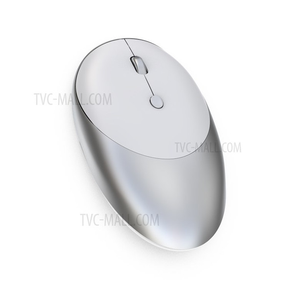 HXSJ T36 Three Mode Bluetooth 3.0 + 5.0 Wireless Mouse Silme Silent Rechargeable Optical Mouse - White