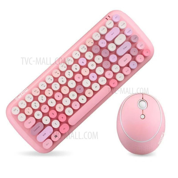 Wireless Mini Mouse Keyboard for Girls - Pink