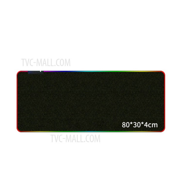 Large RGB Mouse Pad Gaming Mouse Mat for Laptop Computer PC Games - Black/80*30*4cm/Waterproof