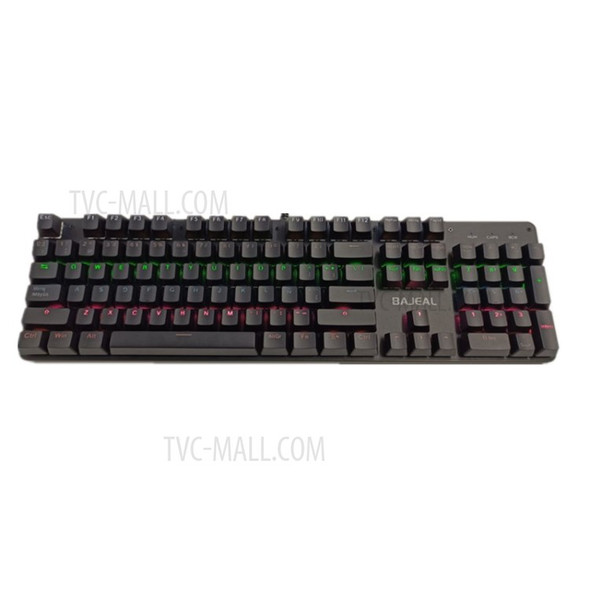 901-10 USB Wired Gaming Keyboard 104-Key Backlit Computer Keyboard for PC Mac Game - Black