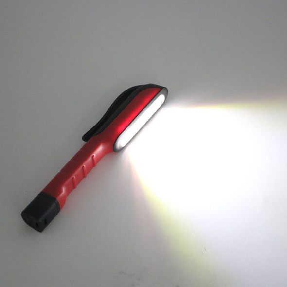 3W Multifunction LED Torch Light Pen Clip Flashlight Work Handy Flashlight(Red)