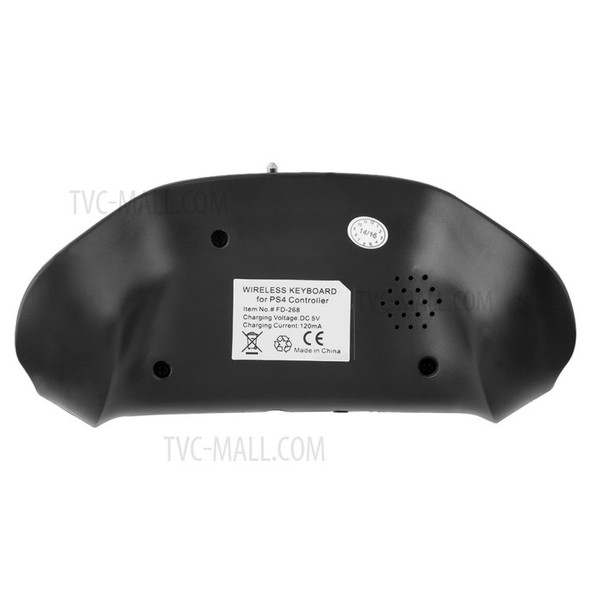 Portable 3.5mm Plug Bluetooth Keyboard Wireless Mini Keyboard for PS4 Controller - Black