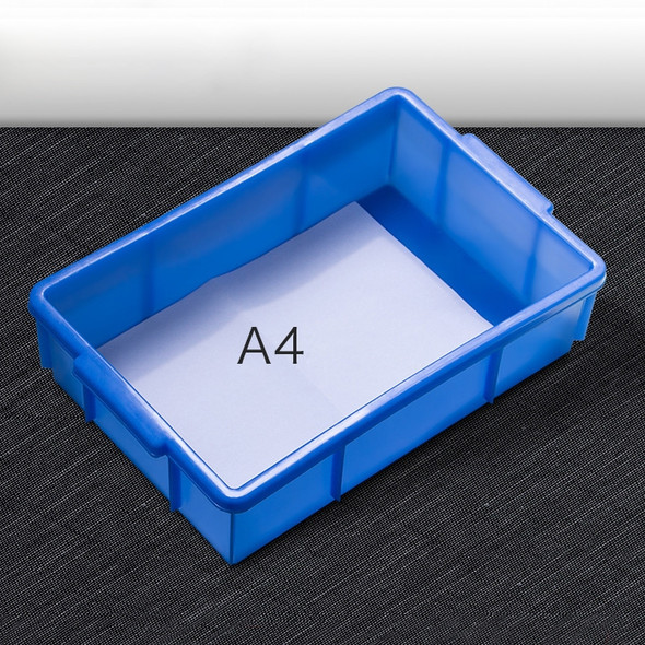 Thick Multi-function Material Box Brand New Flat Plastic Parts Box Tool Box, Size: 38.3cm x 24.2cm x 9.8cm(Blue)