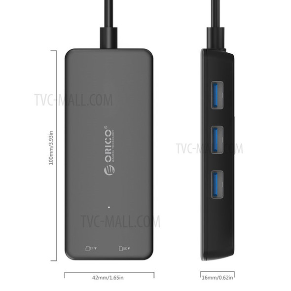 ORICO 2 in 1 3-Port USB 3.0 HUB + Card Reader (H3TS-U3)