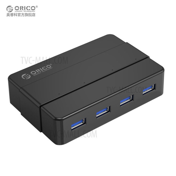 ORICO H4928-U3 4-Port USB3.0 Hub for Windows XP / Vista / 7 / 8 / 10 / Linux / Mac OS - Black / EU Plug