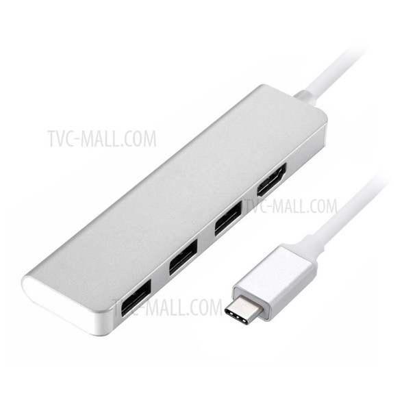 CY UC-033 4 in 1 Hub Type-C to 3*USB+HDMI Converter Adapter