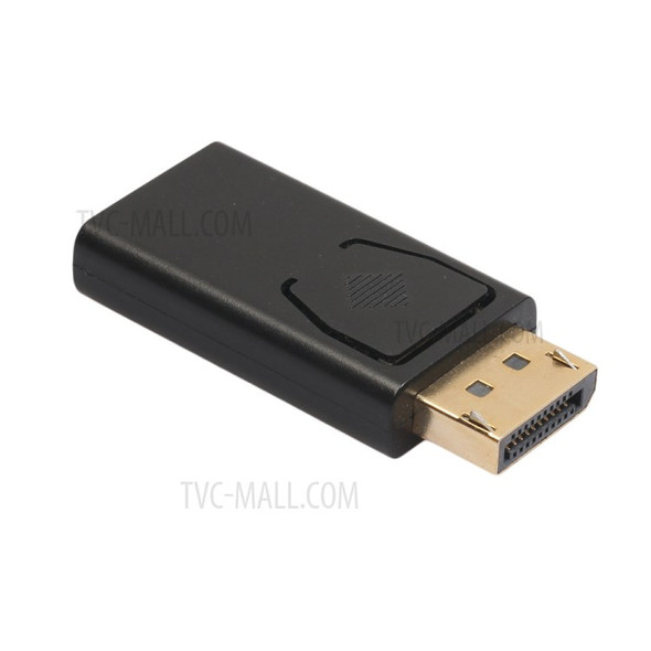 Gold Color Plated Standard DisplayPort DP Male to HDMI Female 1080P Adapter Converter