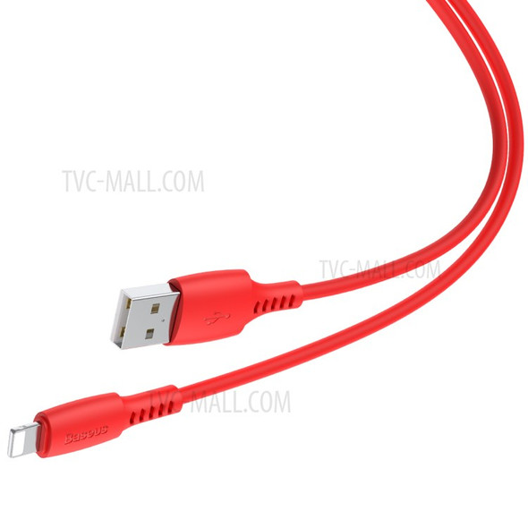 BASEUS Colorful 2.4A Lightning USB Charging Cable 1.2m - Red
