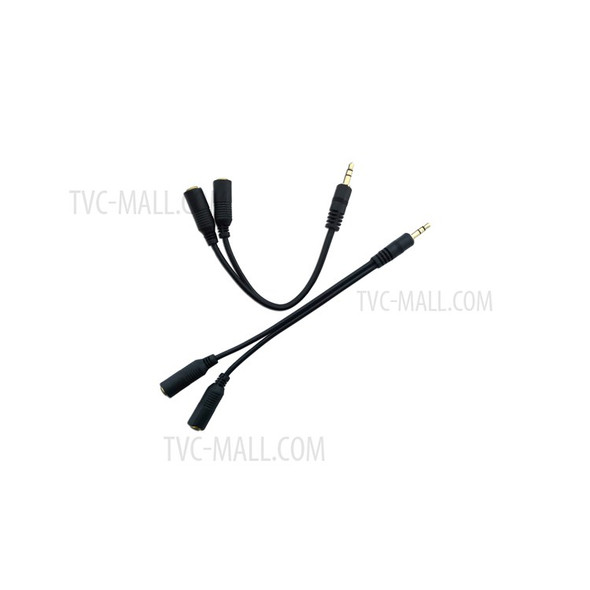 Brand New 3.5mm Male to 2 Female Audio Splitter Adapter Cable