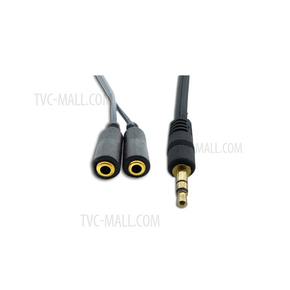 Brand New 3.5mm Male to 2 Female Audio Splitter Adapter Cable