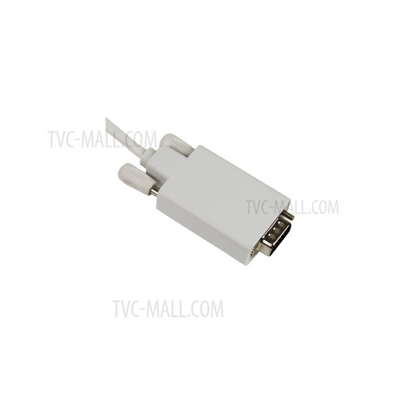 New Thunderbolt Port to VGA Adapter Cable for Apple MacBook,Length:1.8m(6FT)