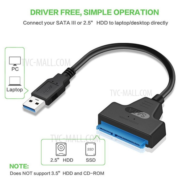 USB 3.0 to SATA Adapter Converter Cable - USB 3.0