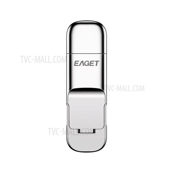 EAGET SU10 SSD USB Flash Drive 256GB Solid State U Disk USB 3.1 Type-C Dual Ports Memory Stick